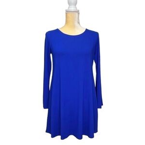 Eileen Fisher Tunic Size XXS Royal Blue Ballet Neck Top Shirt Jersey xxs New NWT